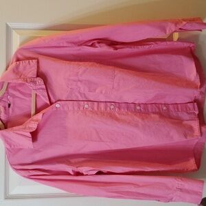 Woman's Hot Pink Button down shirt